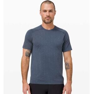 Lululemon Metal Vent Tech Short Sleeve 2.0 Size XL Cosmic Shift True Navy White